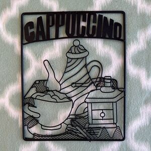 Black Metal Cappuccino Wall Art